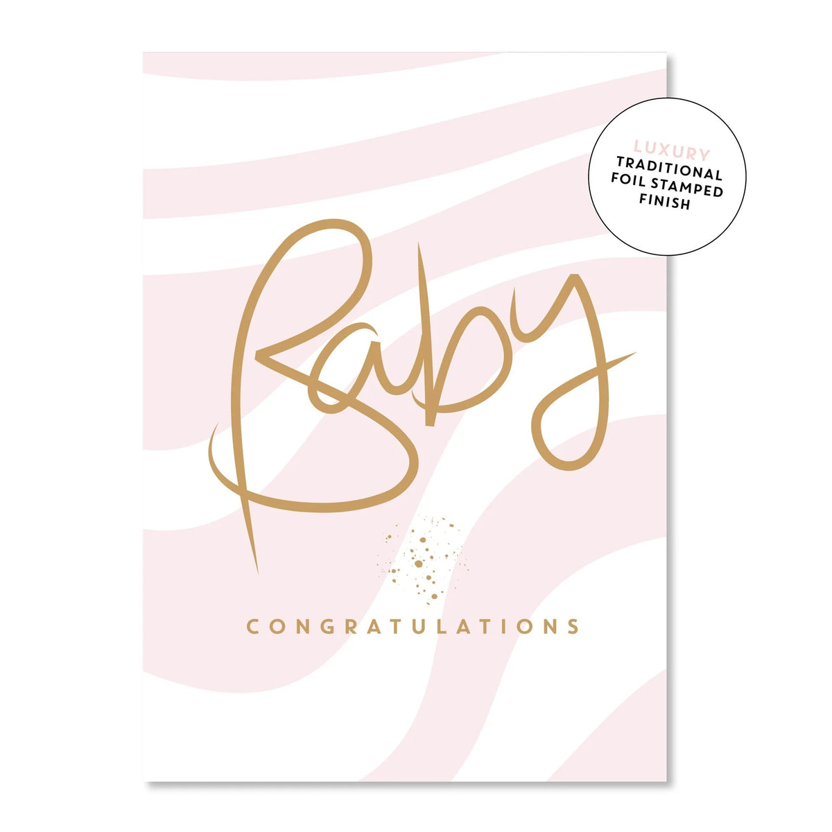 Baby Ripple Pink Greeting Card