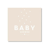 Baby Shower Beige Small Greeting Card