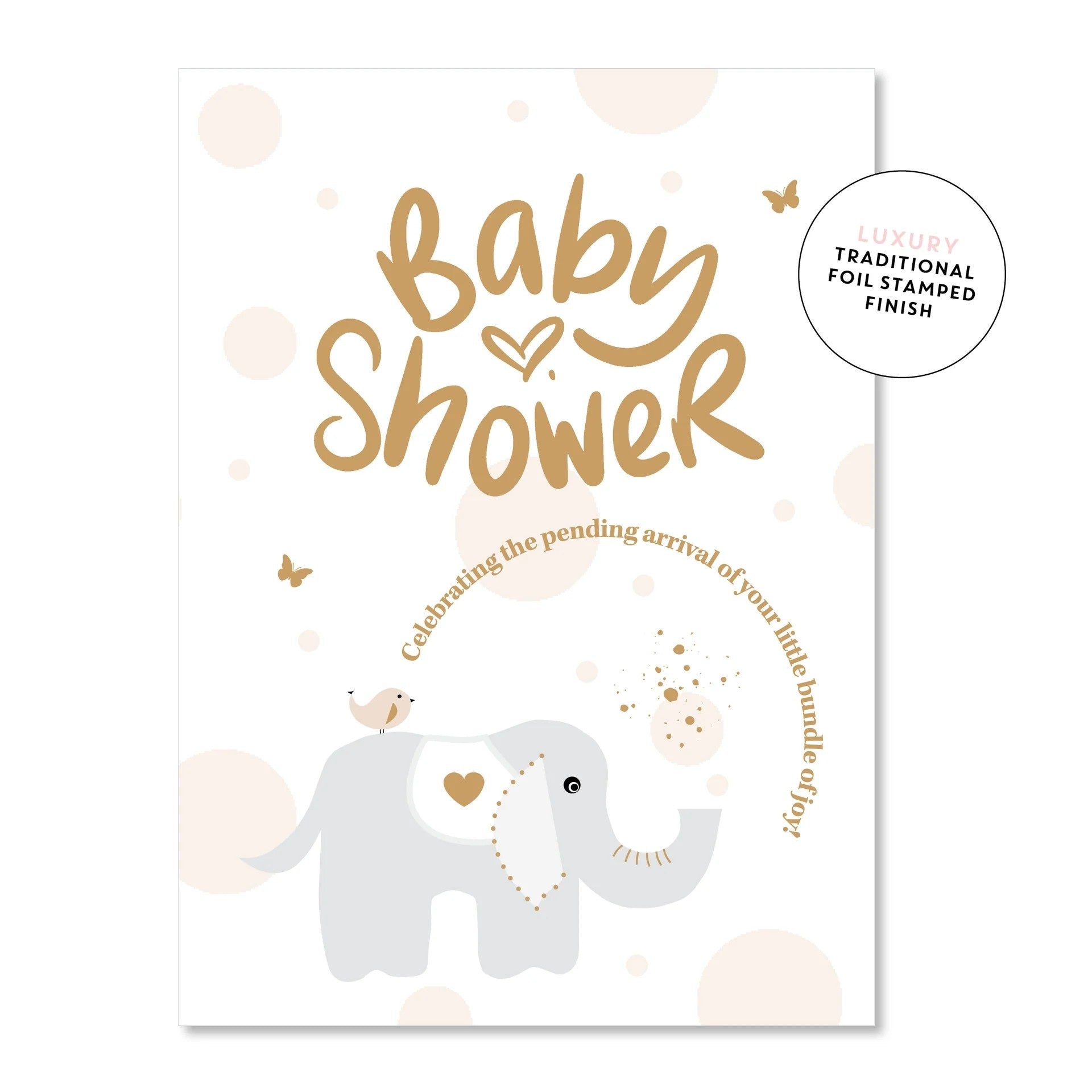 Baby Shower Elephant Greeting Card
