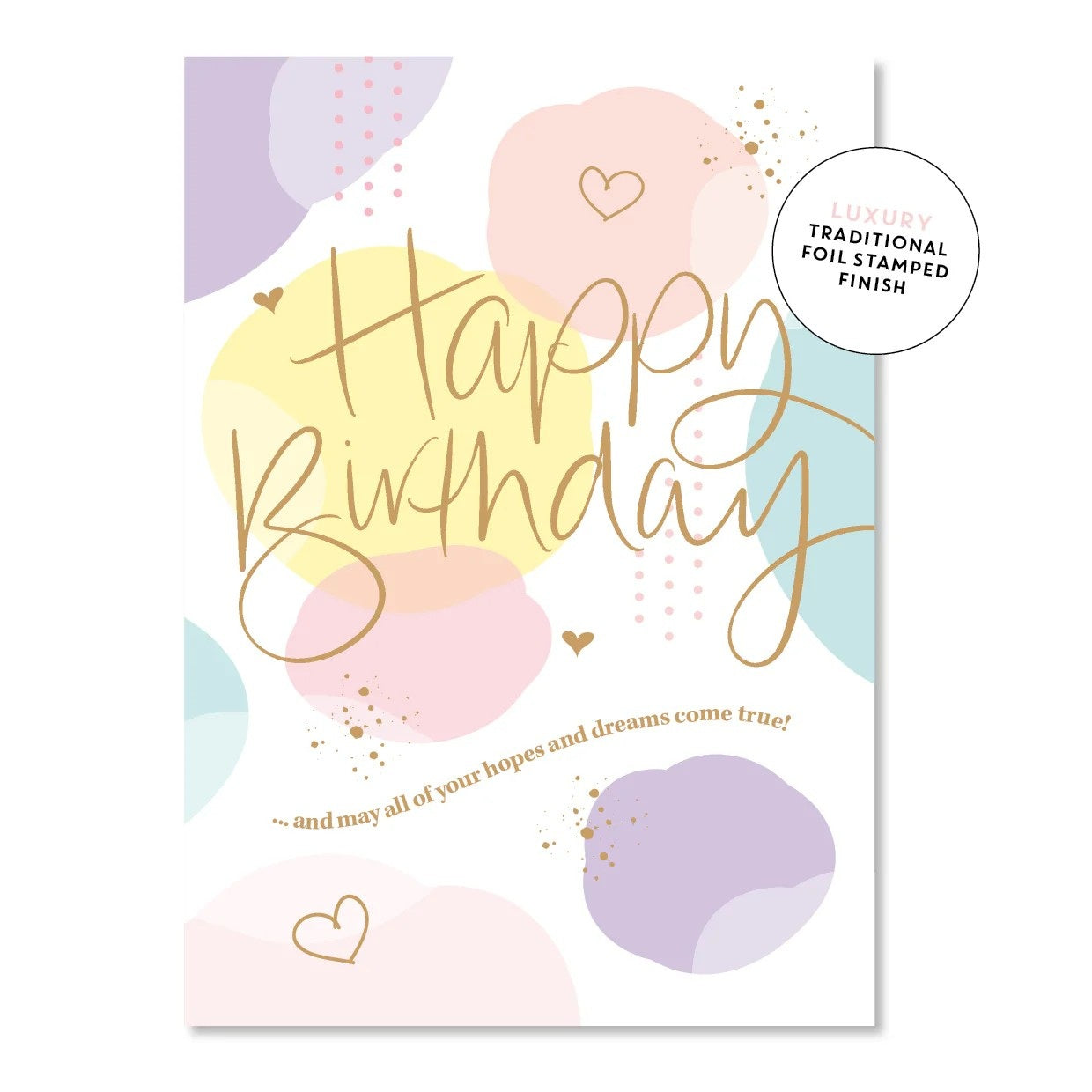 Pastel Clouds Birthday Greeting Card