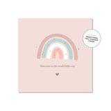 Welcome To The World Rainbow Small Greeting Card
