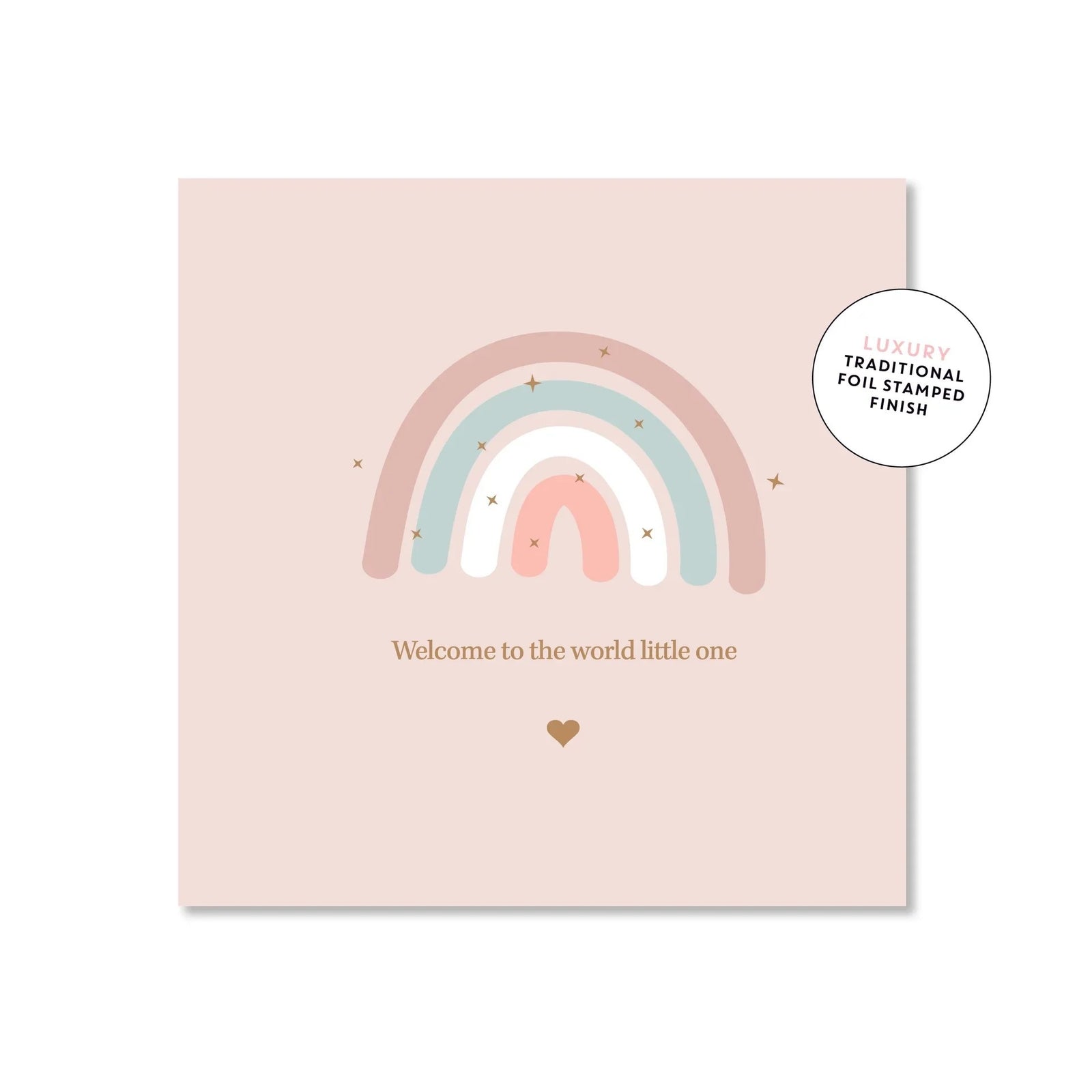 Welcome To The World Rainbow Small Greeting Card