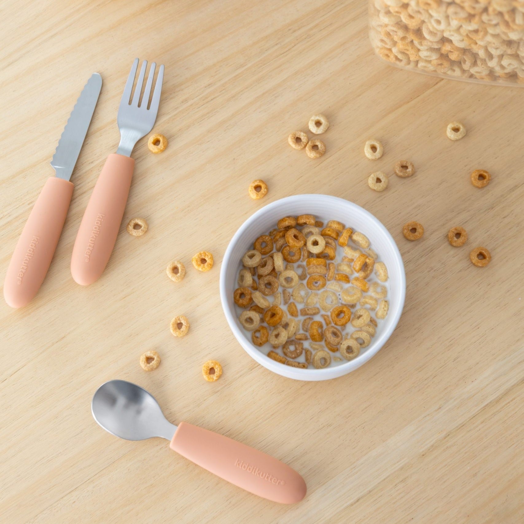 Kiddikutter Cutlery Set (Peach Fuzz)