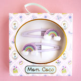Rainbow Cloud Hair Clip