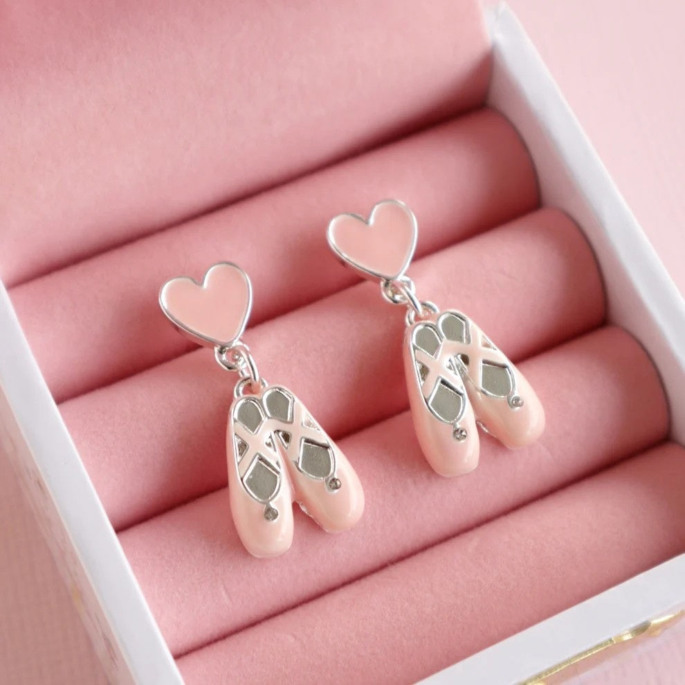 Slipper Drop Earrings (Ballerina Box)