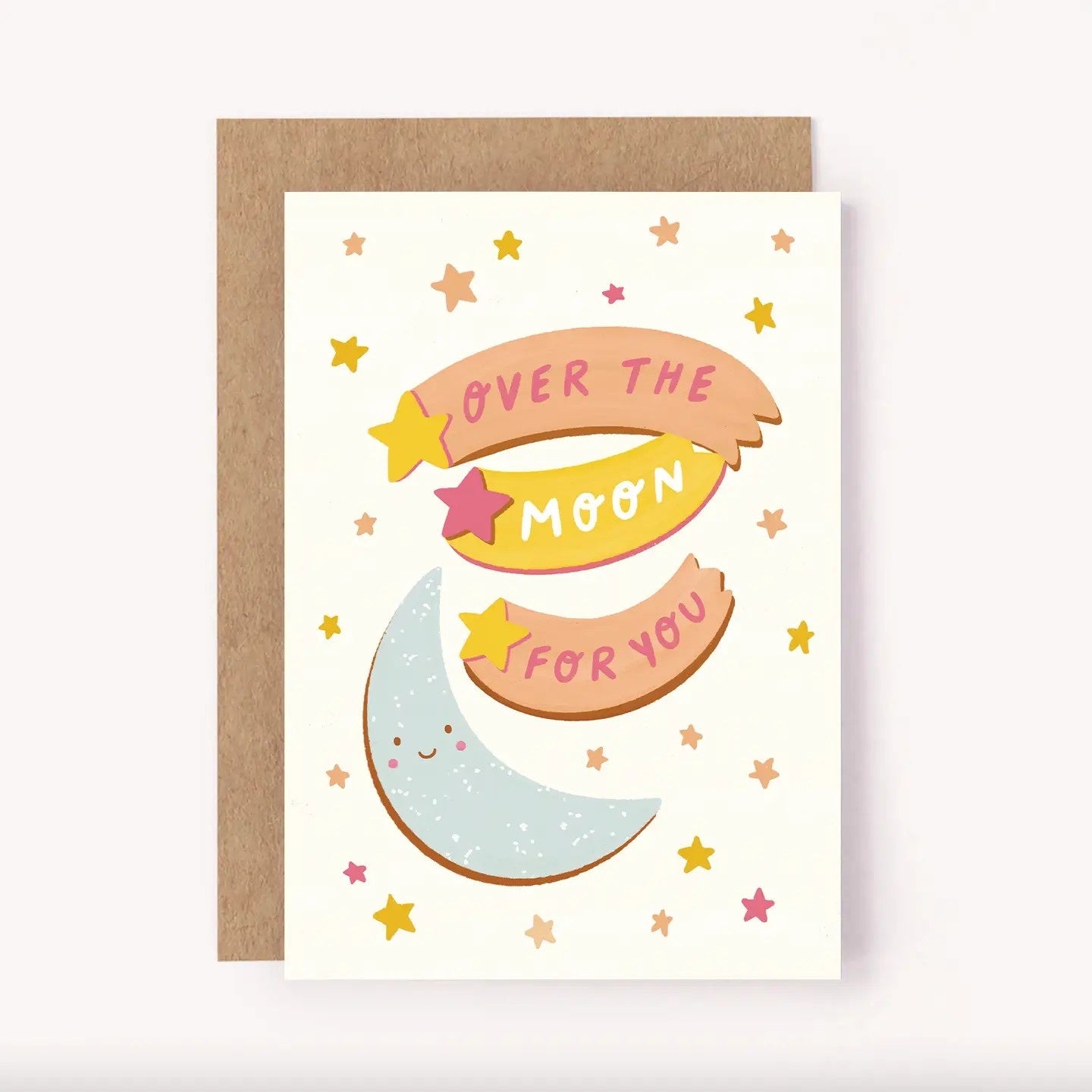 Over The Moon Card