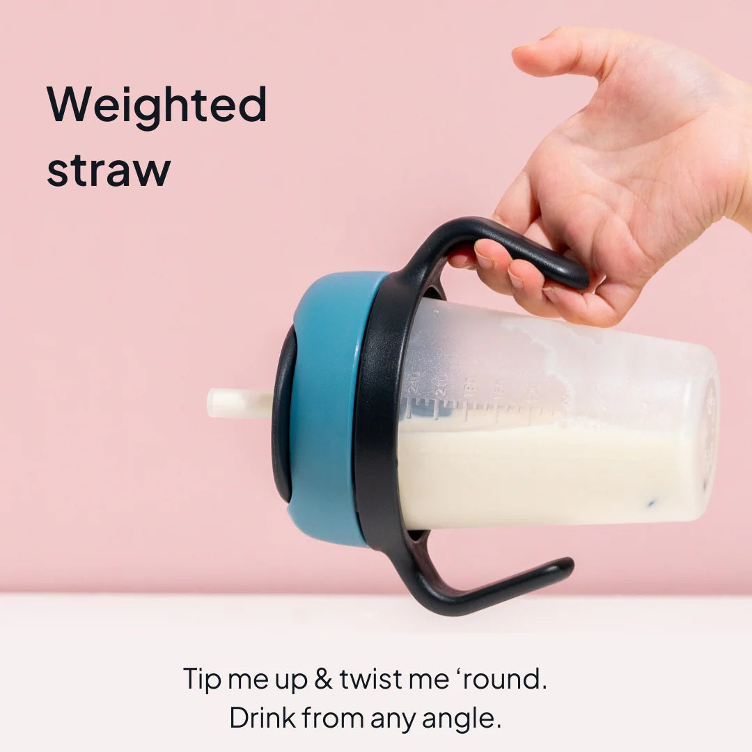 Weighted Straw Sippy Cup Two Pack (Blue/Navy)