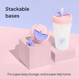 Weighted Straw Sippy Cup Two Pack (Pink/Purple)