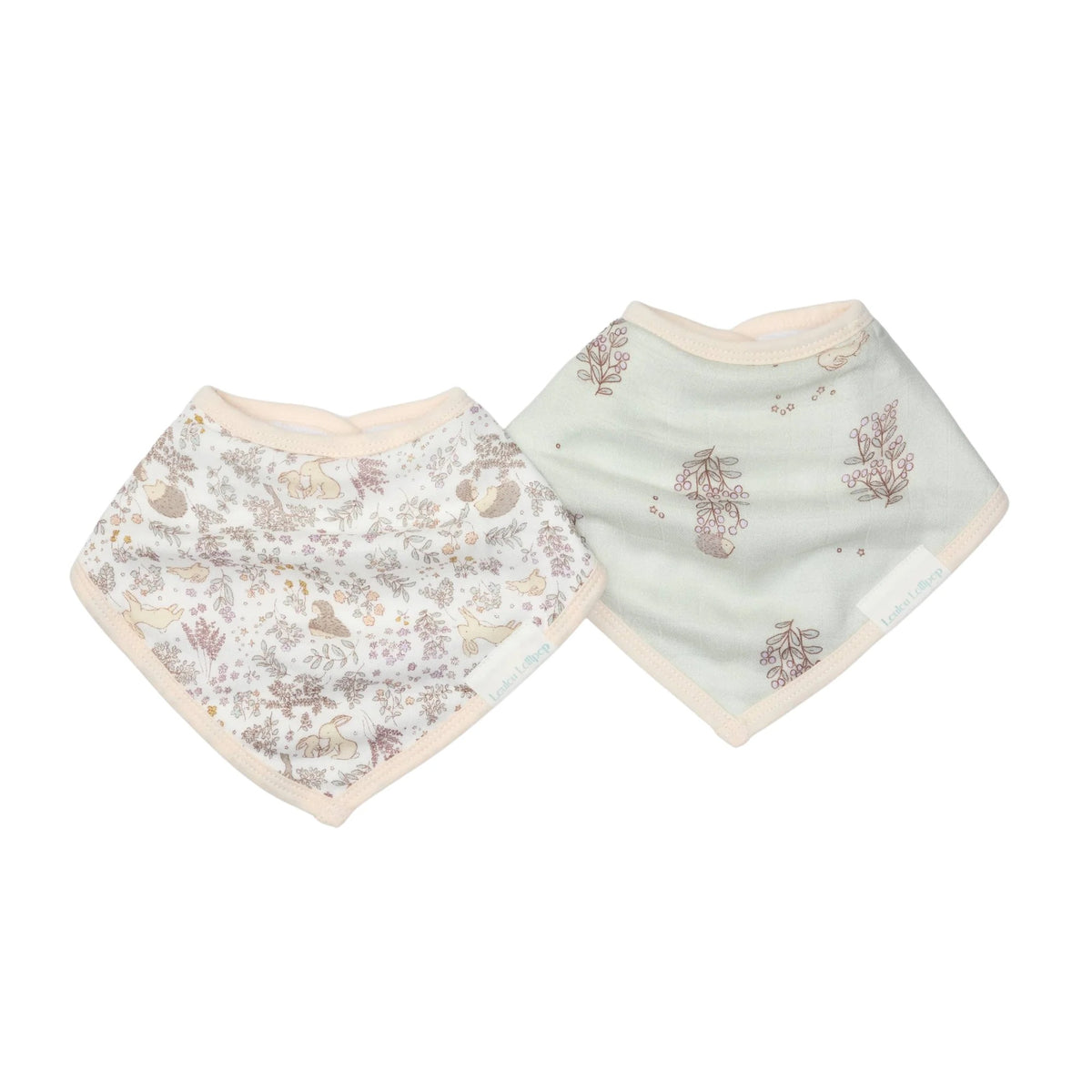 Bandana Bib 2 Pack Set (Hedgehogs)