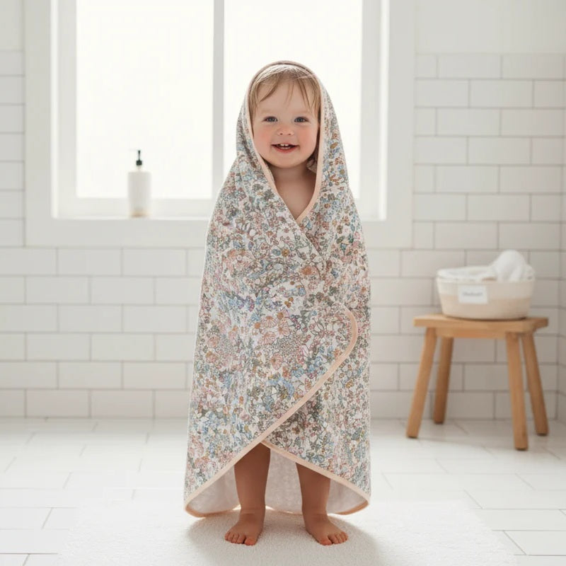 Hooded Towel Set (English Garden)