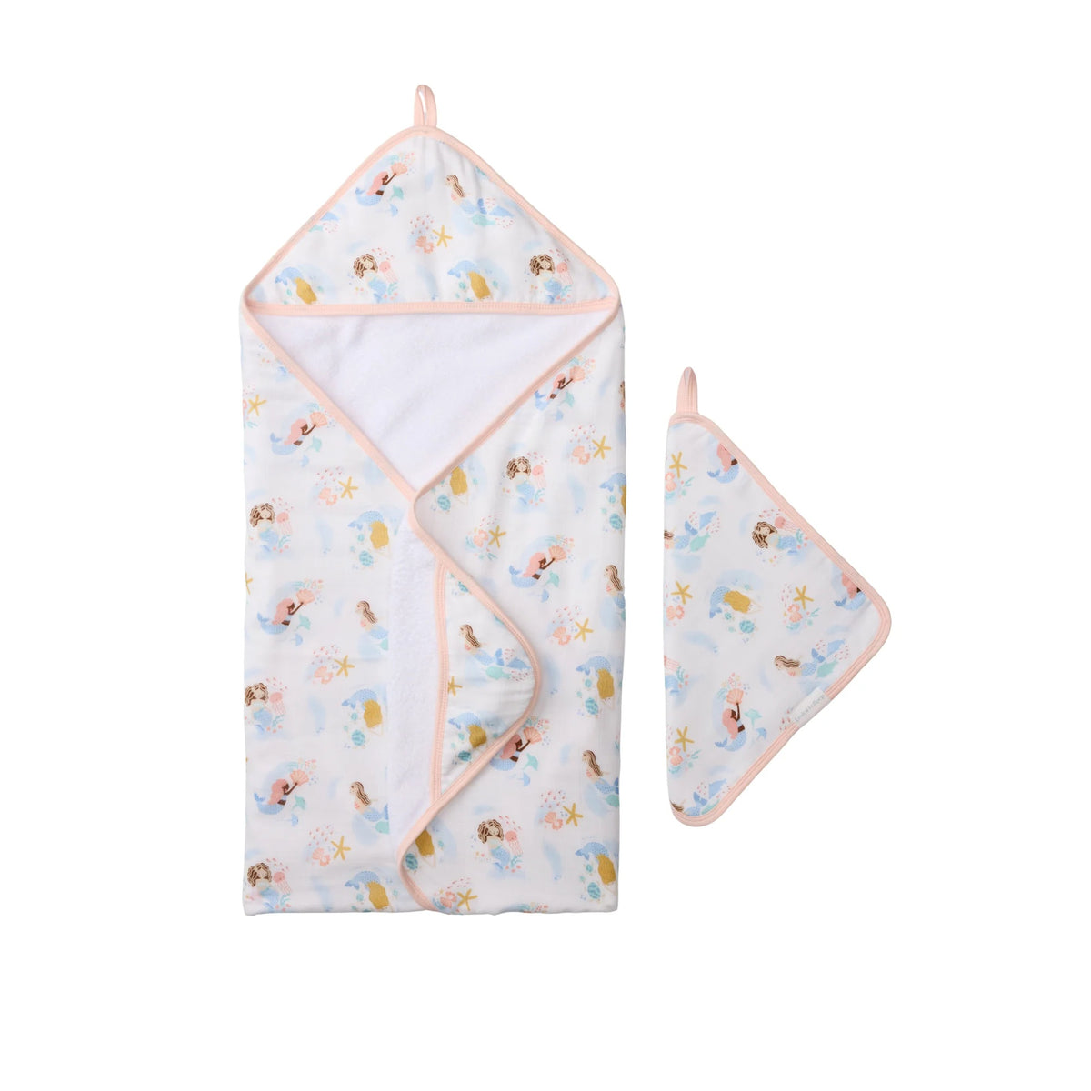 Hooded Towel Set (Mermaids)