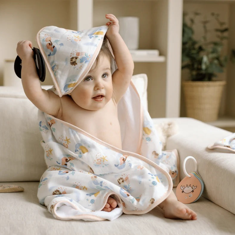 Hooded Towel Set (Mermaids)