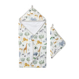 Hooded Towel Set (Safari Jungle)