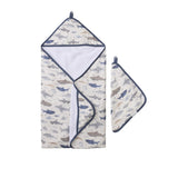 Hooded Towel Set (Sharks)
