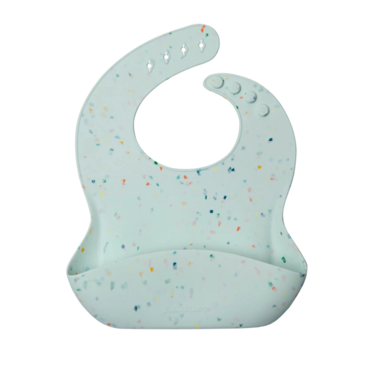 Silicone Bib (Confetti Mint)