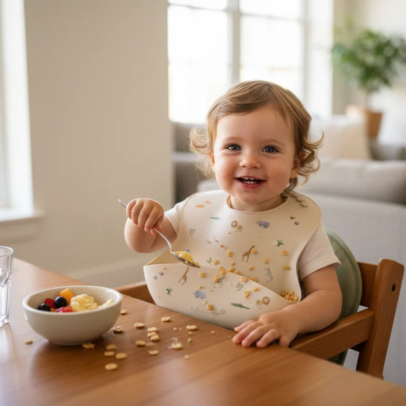 Silicone Bib (Safari Jungle)