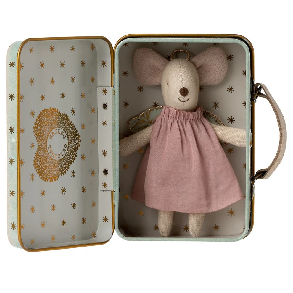 Mouse Angel In Suitcase