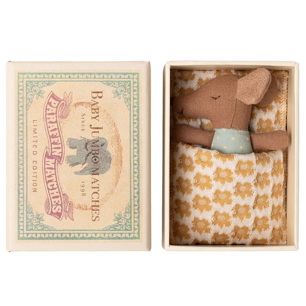 Sleepy Wakey Baby Mouse In Matchbox - Blue (2025)