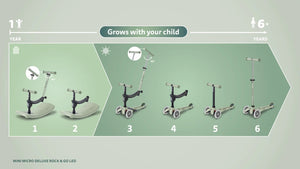 Mini Deluxe Rock And Go Led Scooter (Lavender Mist)