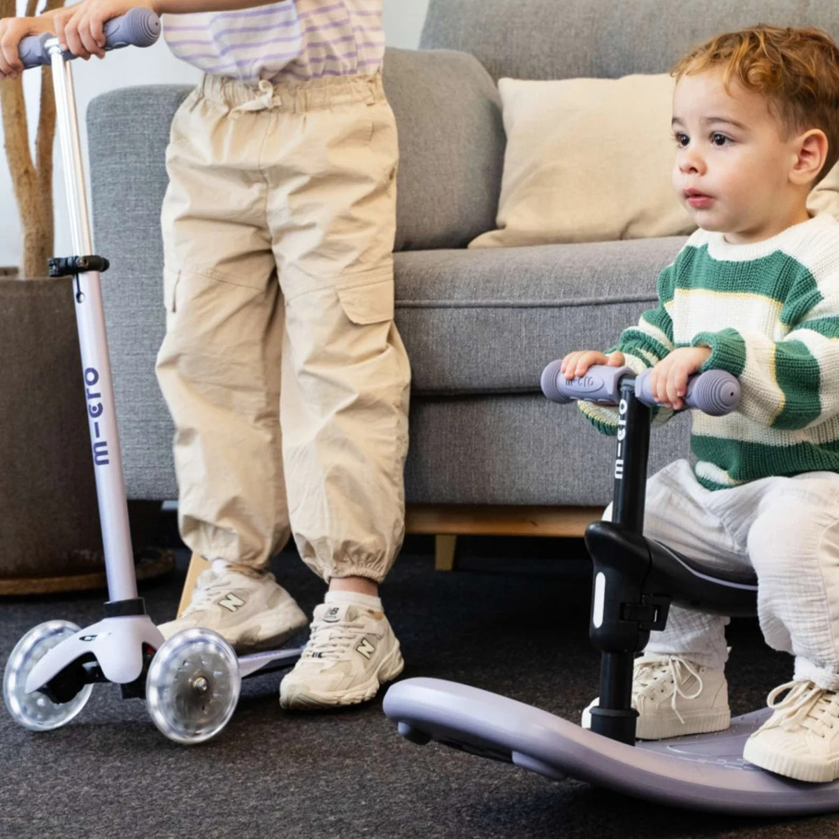 Mini Rocker Scooter Mini Deluxe Rock And Go Led Scooter (Lavender Mist) - Kawaii Kids