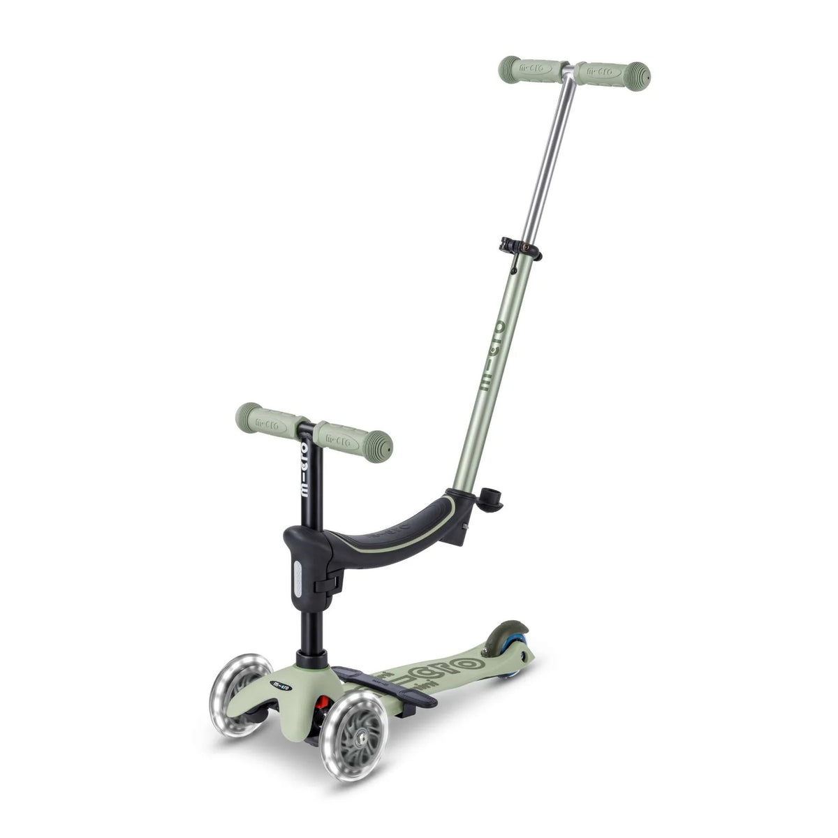 Mini Deluxe Rock And Go Led Scooter (Olive Sage)
