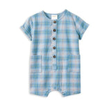 Dusty Check Playsuit