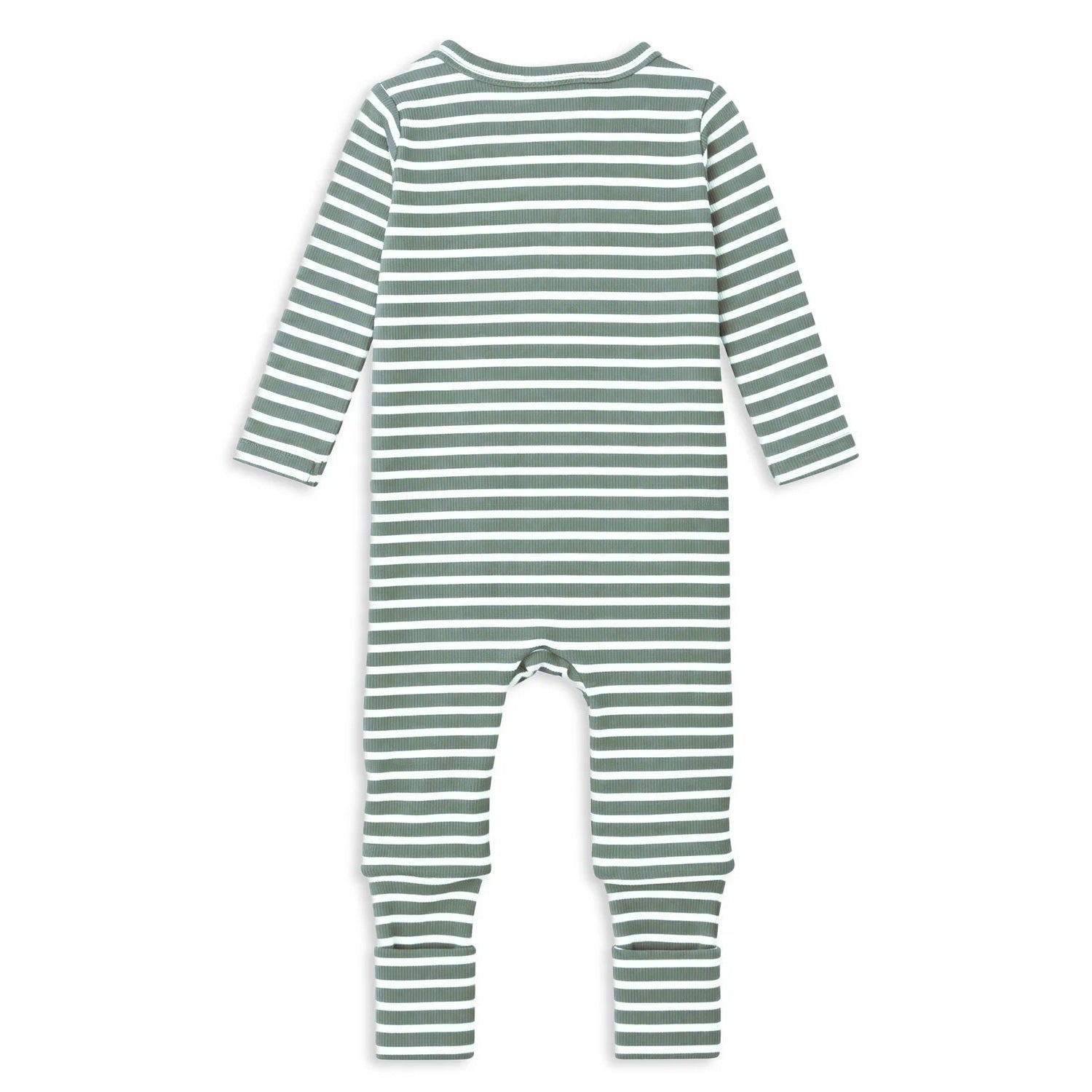 Fern Stripe Zip Romper