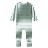 Fern Stripe Zip Romper