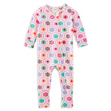 Honeycomb Bloom Zip Romper