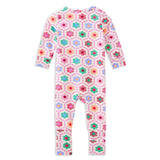 Honeycomb Bloom Zip Romper