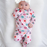 Honeycomb Bloom Zip Romper