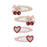 Fancy Cherries Clips - Pink