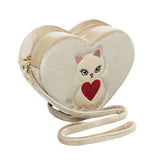 Kitty Heart Bag - Gold