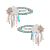 Rainy Cloud Clips -Green