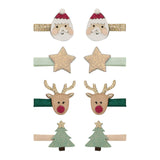 Santa & Rudolph Mini Clips