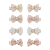 Tutu Bow Salon Clips - Neutral