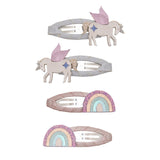 Unicorn Rainbow Clips - Pink