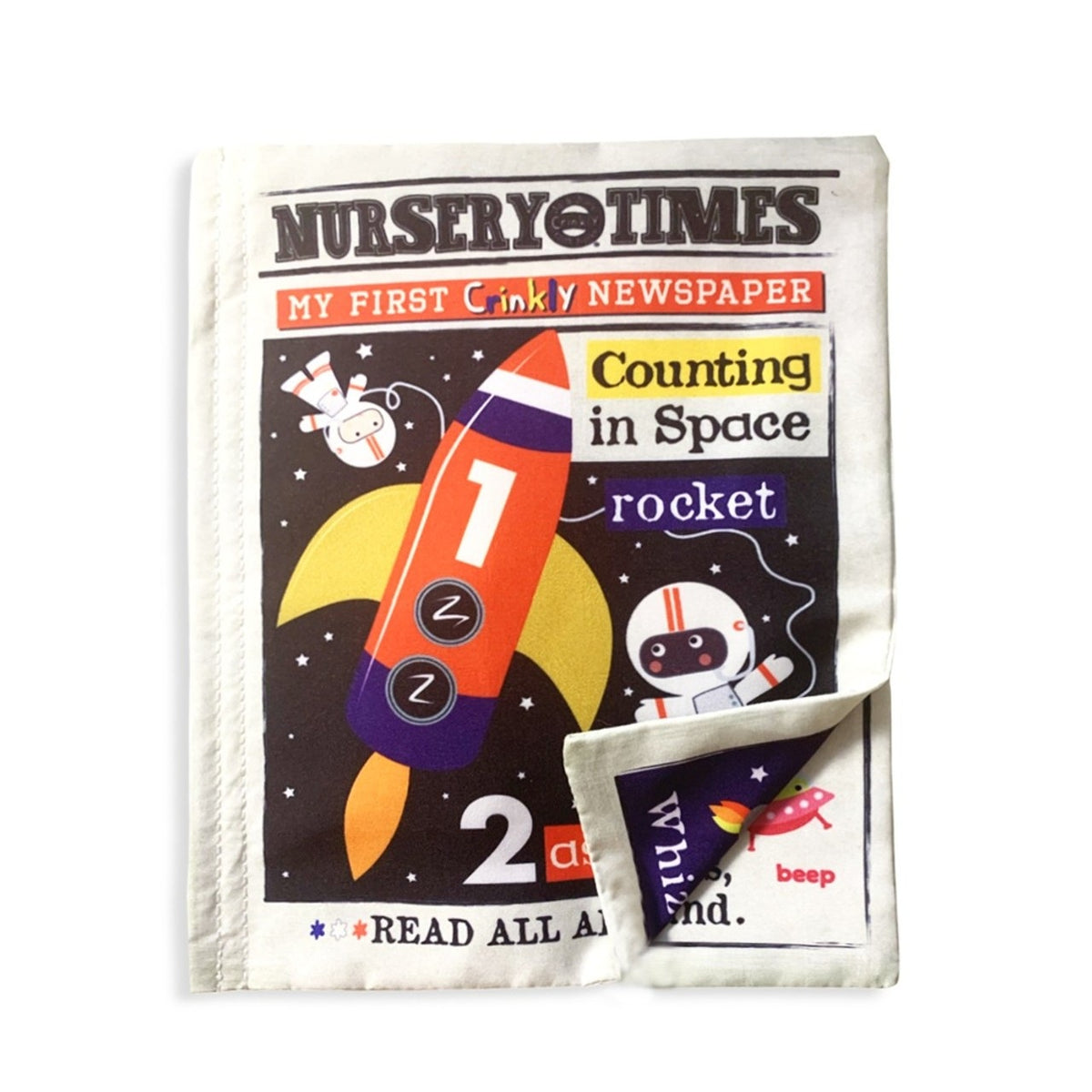 Counting In Space - Crinkly Cloth Book