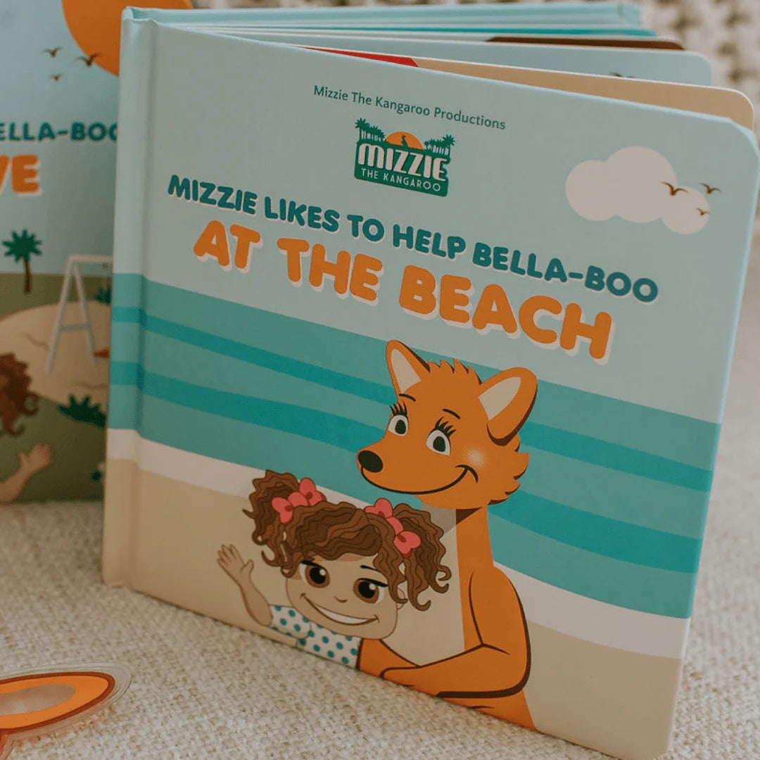 At The Beach Interactive Touch And Feel Mizzie Baby Board Book