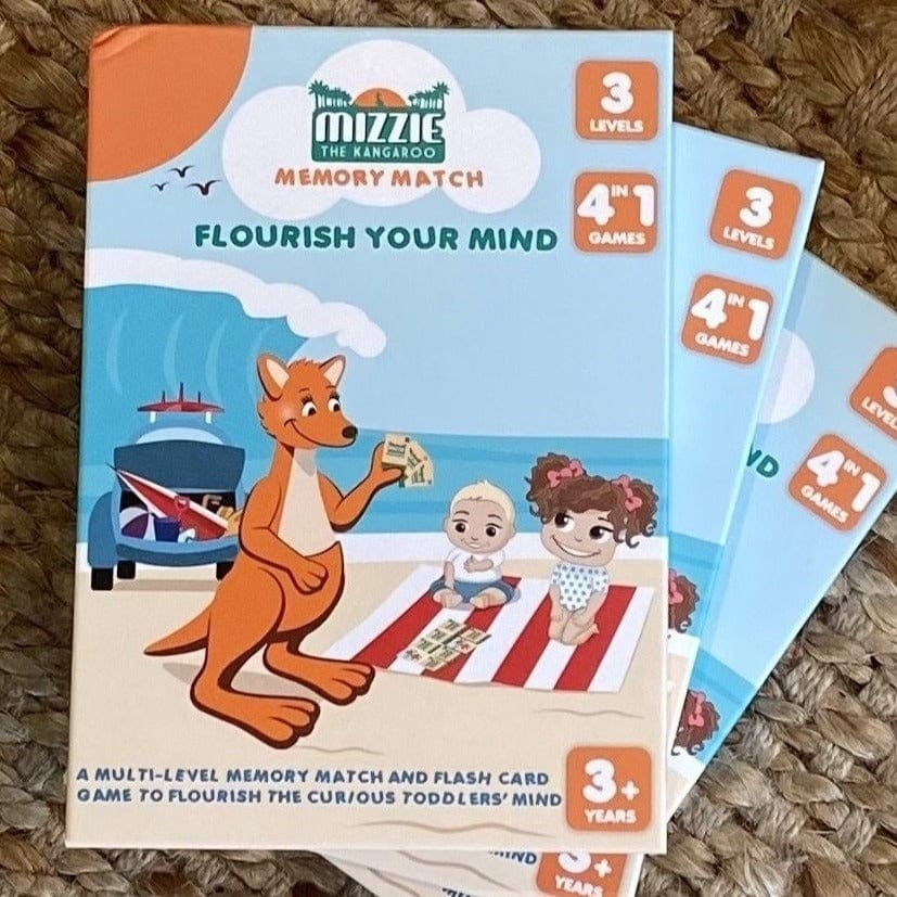 Mizzie Memory Match 4 In 1 Flash Card Set
