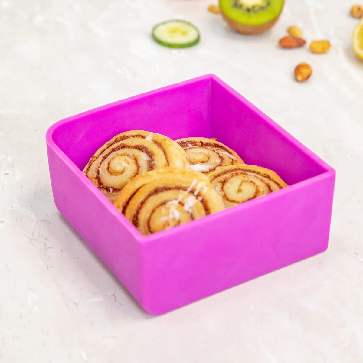 Feast Square Tray (Fuchsia)