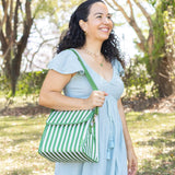 Insulated Lunch Carrier (Pickle Stripe)