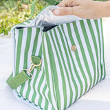 Insulated Lunch Carrier (Pickle Stripe)