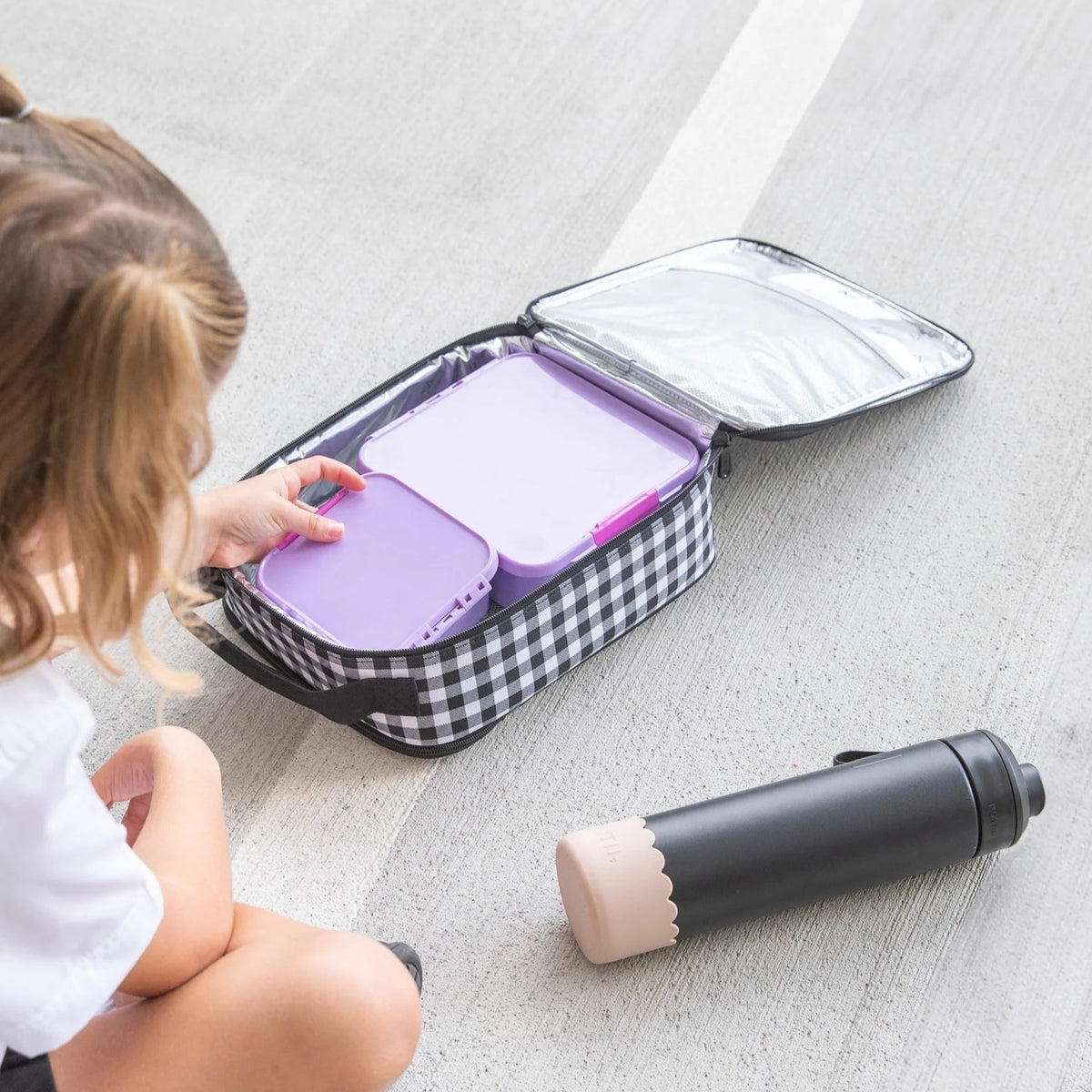 Insulated Lunch Bag (Gingham)