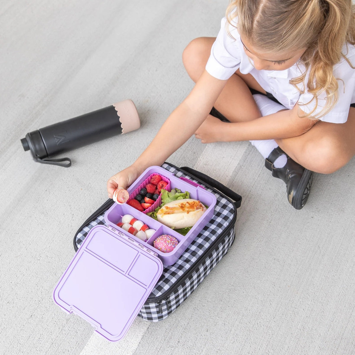 Insulated Lunch Bag (Gingham)