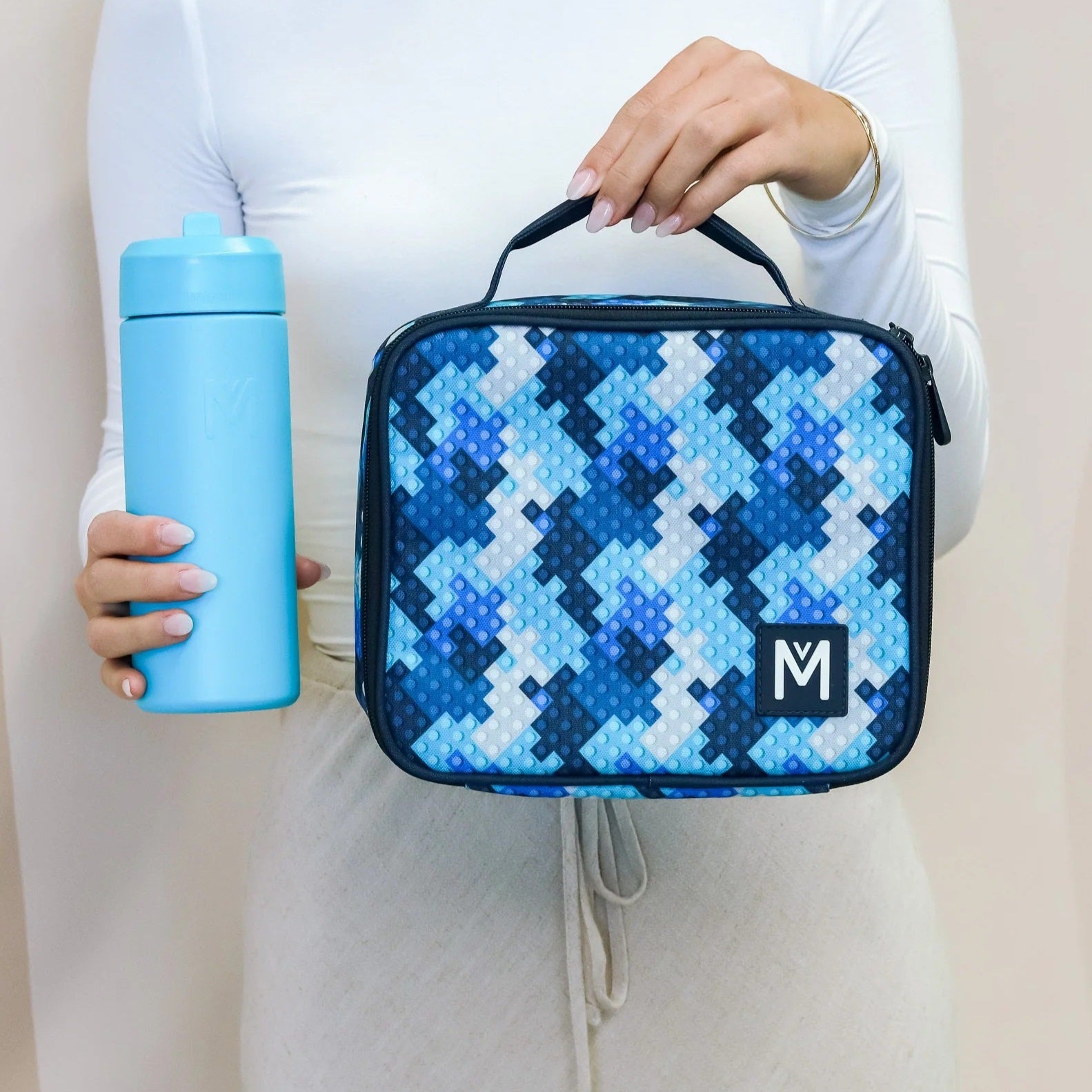 Medium Insulated Lunch Bag (Block Land)