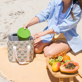 Midi Cooler Bag (Coconut Palms)