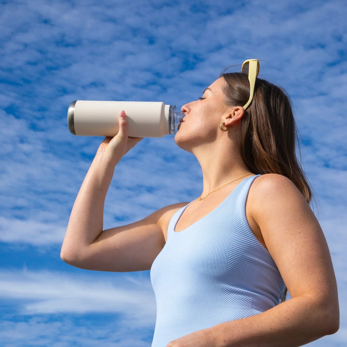 Quench Drink Bottle 700ml (Cream)