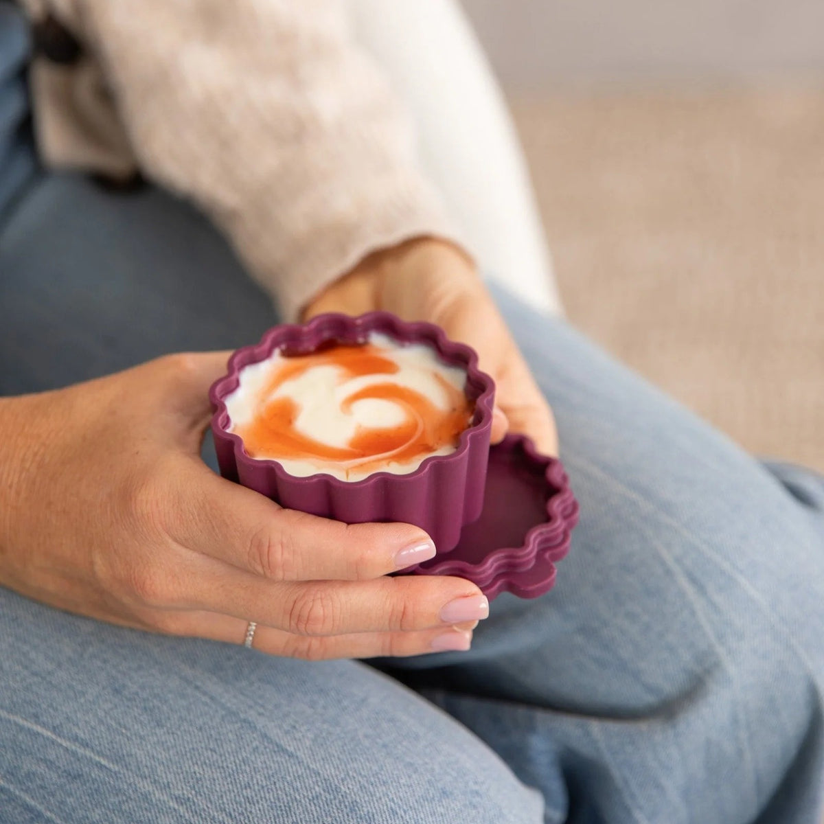 Silicone Scallop Tub (Ruby)