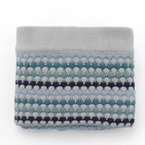 Confetti Stripe Baby Blanket (Blue)
